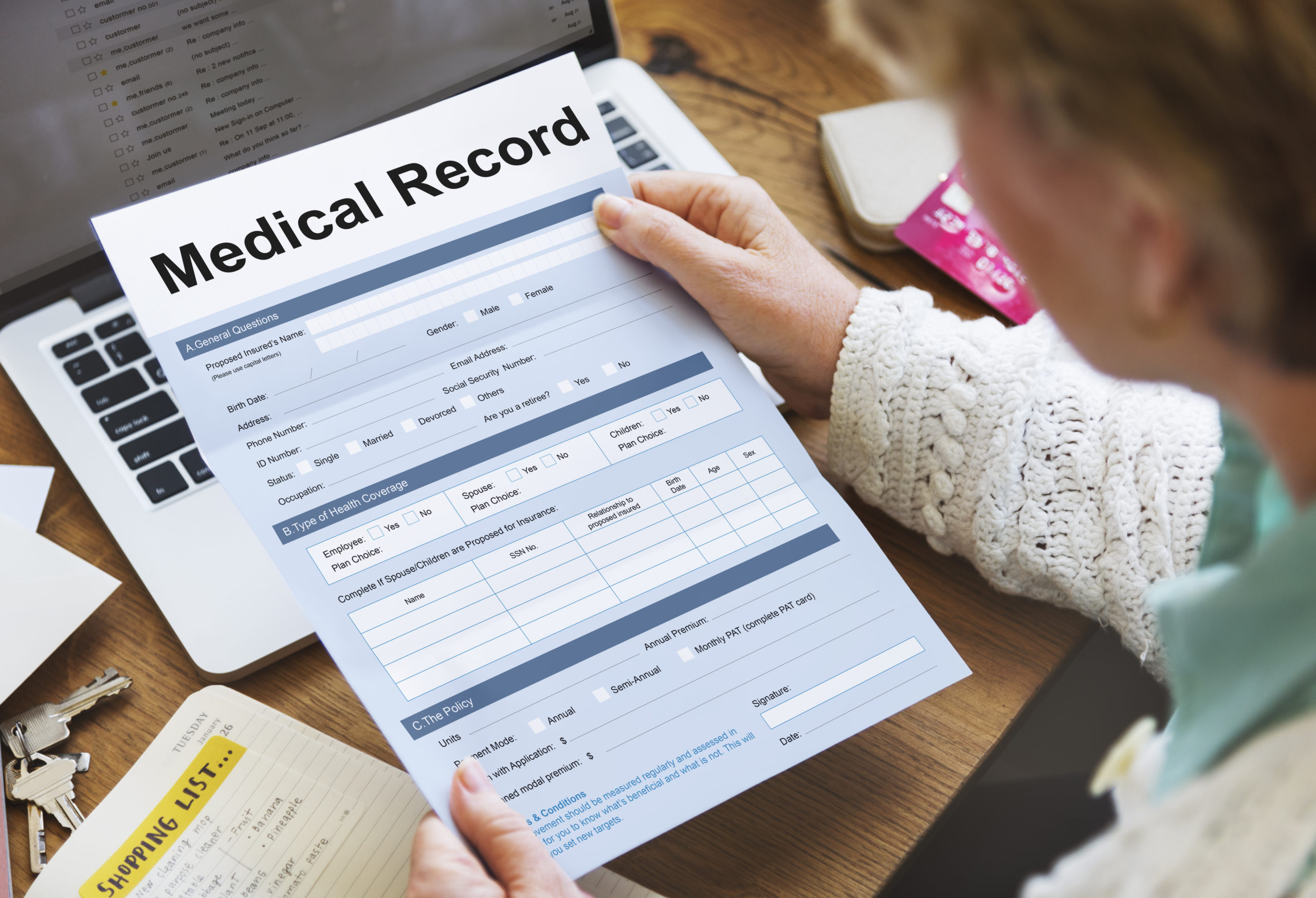 reporte medico mostrando condiciones medicas preexistentes