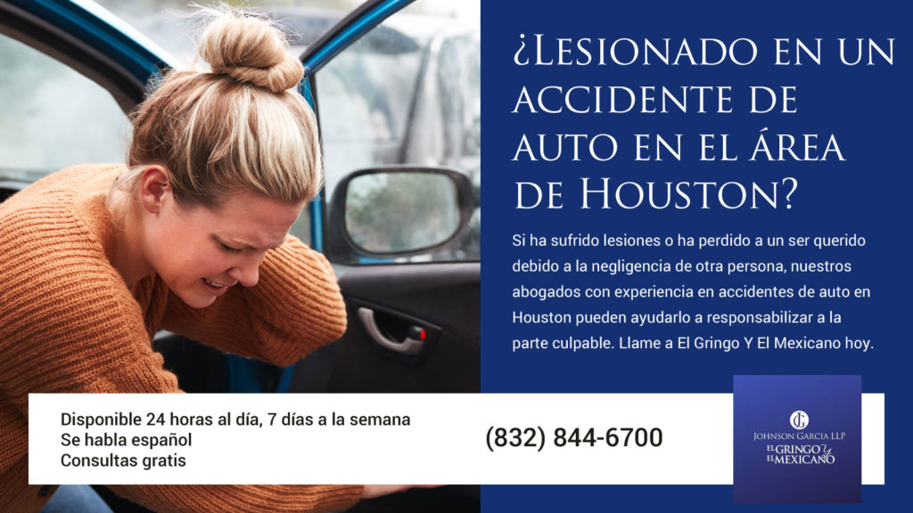 mujer que necesita un abogado de accidentes de auto en Houston